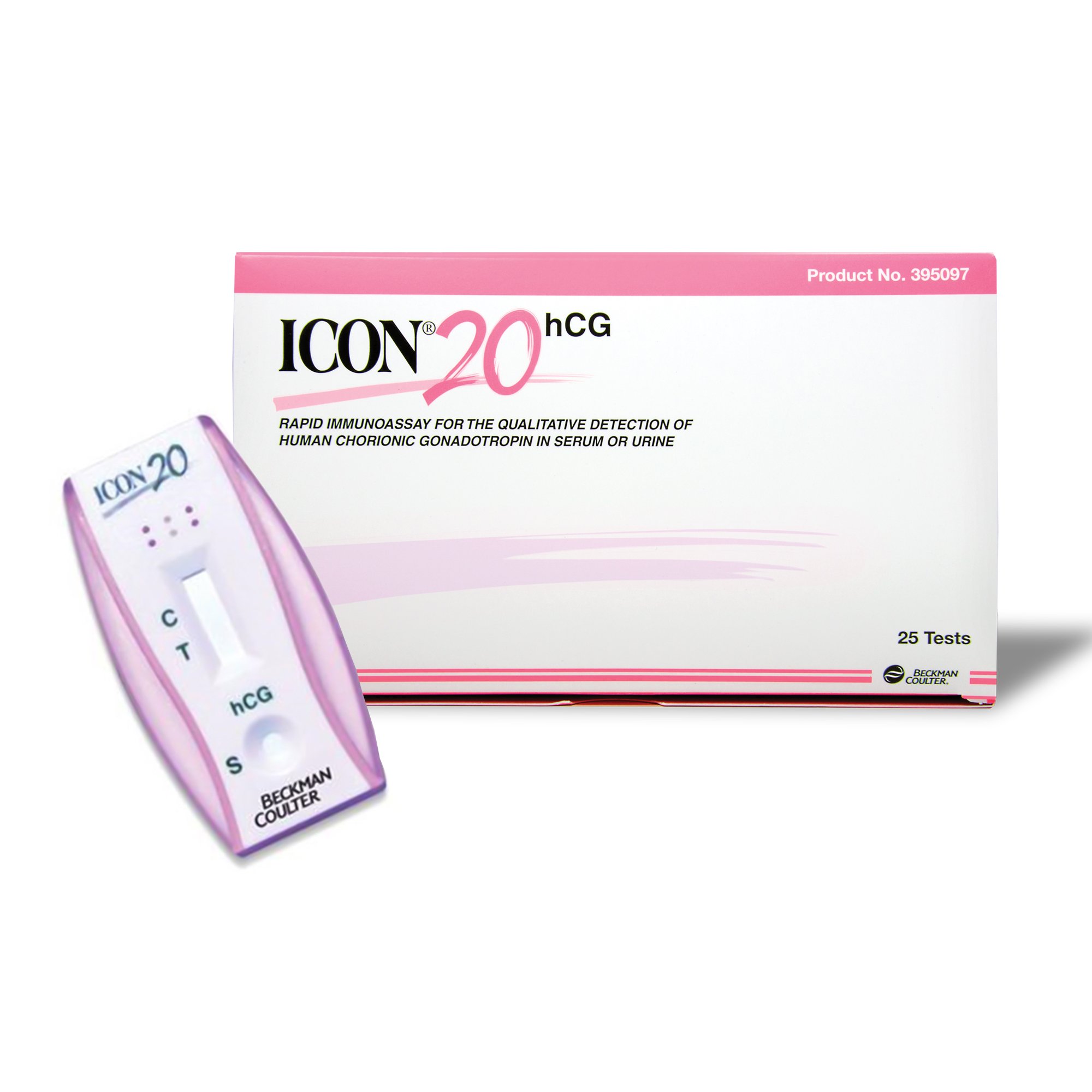 Pregnancy Test Rapid Test Kit Icon® 20 hCG Fertility Test hCG Pregnancy Test Serum / Urine Sample 25 Tests CLIA Waived for Urine / CLIA Moderate Complexity for Serum by Hemocue, Inc.  ID 395097A